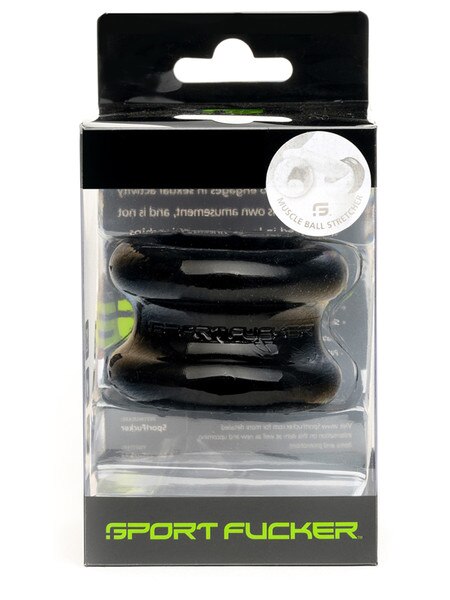Sport Fucker Muscle Ball Stretcher TPE Black