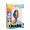 CaleXOtics CHEEKY MEDIUM SWIRL TIE-DYE BUTT PLUG with Suction Cup Multi Coloured