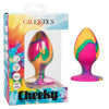 CaleXOtics CHEEKY LARGE TIE-DYE BUTT PLUG with Suction Cup Multi Coloured