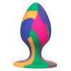 CaleXOtics CHEEKY MEDIUM TIE-DYE BUTT PLUG with Suction Cup Multi Coloured