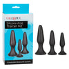 CaleXOtics SILICONE ANAL TRAINER KIT 3 Piece Butt Plugs Training Kit with Suction Cup