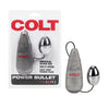 Colt POWER BULLET Silver Egg Bullet Vibrator with Remote Control