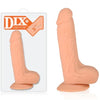 Dix Realistic Dong with Balls and Suction Cup 8 inch Flesh Dildo