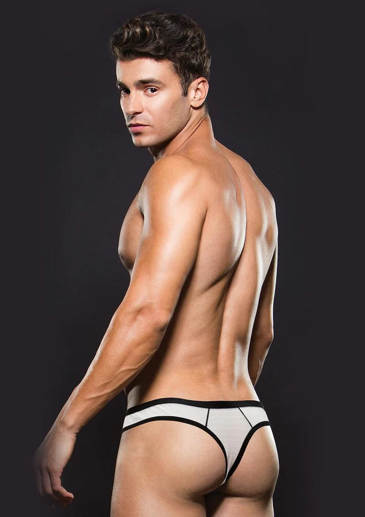 Envy EXPRESS YOURSELF THONG White and Black G-String
