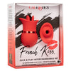 French Kiss SUCK AND PLAY INTERCHANGEABLE SET Red Suction and Triple Flickering Tongue Vibrator