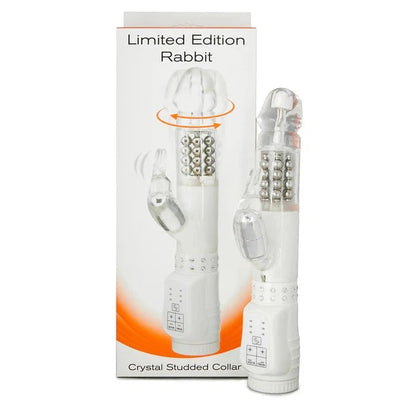 Seven Creations LIMITED EDITION RABBIT VIBRATOR with Beads and Crystal Studded Collar