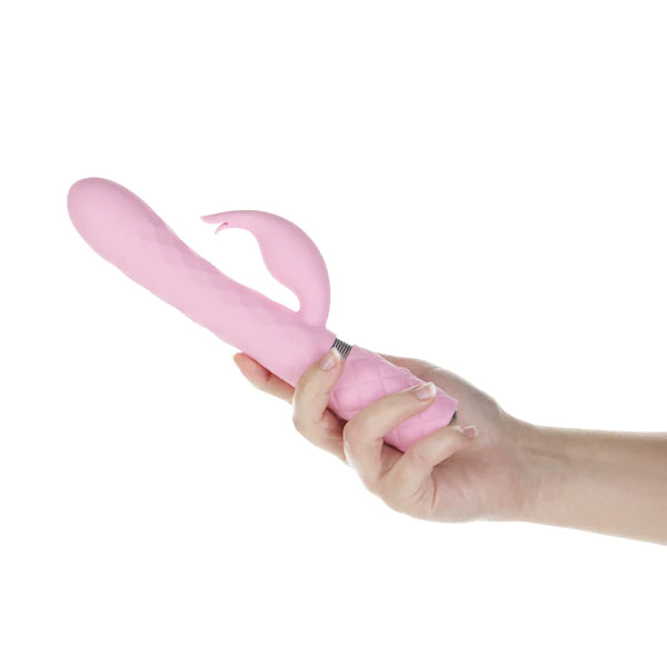 Pillow Talk Lively Rotating Rabbit Vibrator Pink | Swarovski Crystal