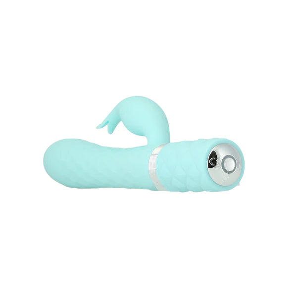 Pillow Talk Lively Rotating Rabbit Vibrator Teal | Swarovski Crystal - Adult  Superstores Rockdale