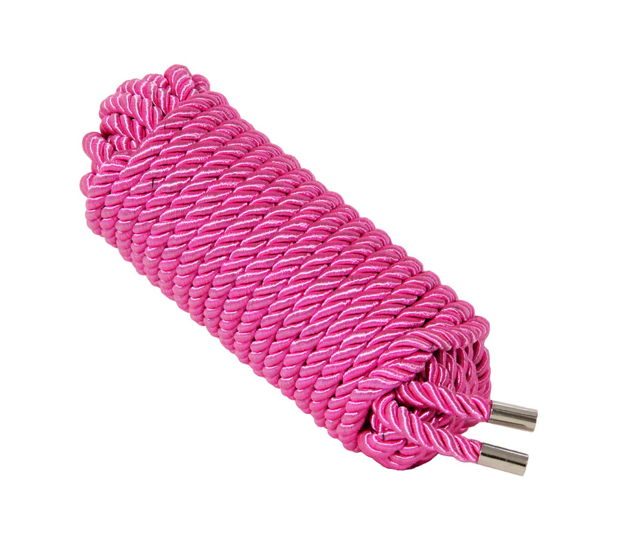 Love in Leather BDSM ROPE 32.75'/10m Hot Pink
