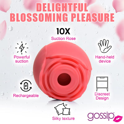 Gossip CUM INTO BLOOM Clitoral Suction Stimulator Rose Crave Rose Flower Vibrator