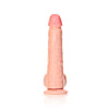 Realrock REALISTIC STRAIGHT DILDO with Balls and Suction Cup 9 inch