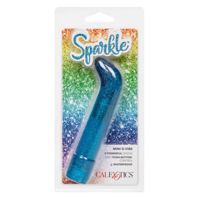 CaleXOtics SPARKLE Mini G-Vibe Blue Sparkling Glitter Battery Powered G-spot Vibrator