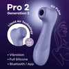 Satisfyer Pro 2 Generation 3 with App Control Clitoral Stimulator with Liquid Air Technology and Vibration 