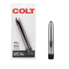 Colt METAL ROD Smooth Multispeed Battery Powered Vibrator 6.25 inch Silver