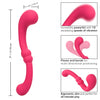 Pretty Little Wands CURVY Pink Flexible Double Ended Vibrating Body Wand Dildo
