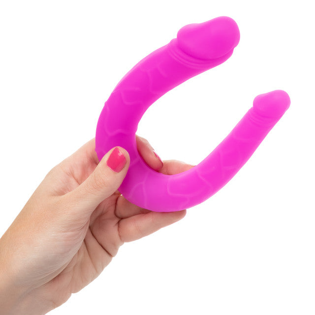 Calexotics SILICONE DOUBLE DONG AC/DC DONG Pink Double Ended Dildo