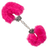 CaleXOtics ULTRA FLUFFY FURRY CUFFS Silver Metal Handcuffs with Luxurious Pink Faux Fur