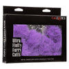 CaleXOtics ULTRA FLUFFY FURRY CUFFS Silver Metal Handcuffs with Luxurious Purple Faux Fur