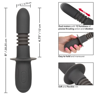 Ramrod THRUSTING PROBE USB Rechargeable Anal Vibrator with Dual Motors