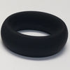 Spartacus WIDE SILICONE DONUT RING Black 1.75 inch