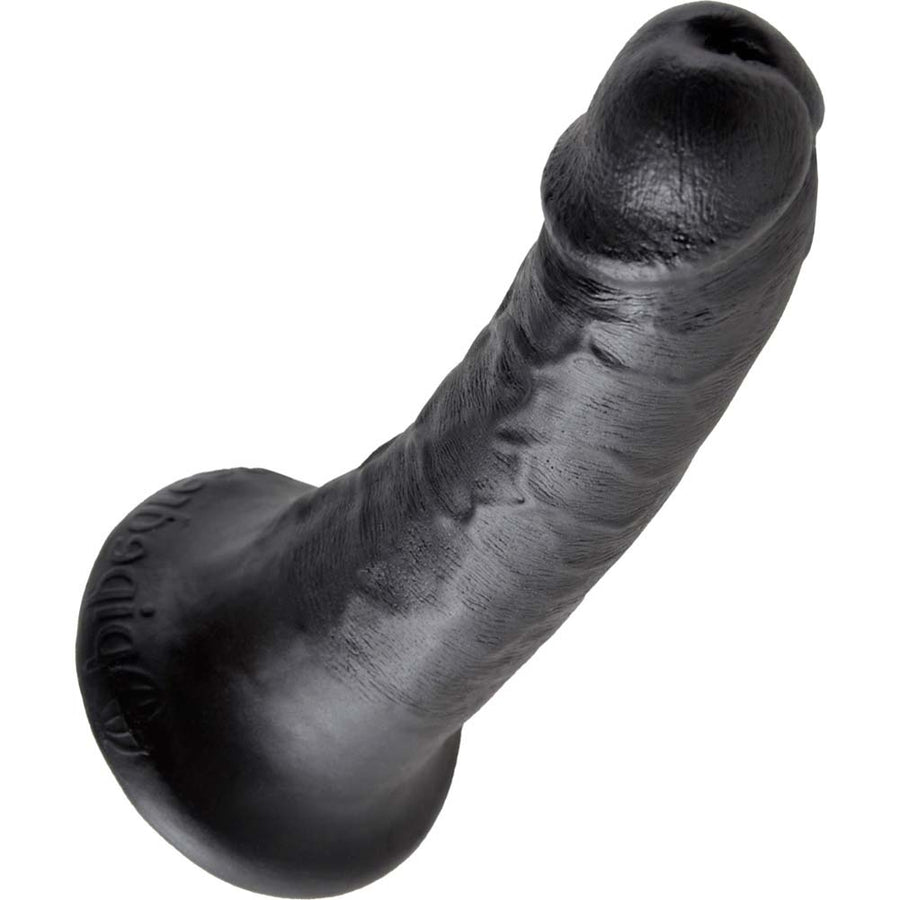 King Cock Tapered Realistic Dildo with Suction Cup Mount Base 6 inch