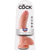 Pipedream King Cock Realistic Dildo with Balls and Suction Cup Mount Base 9 inch