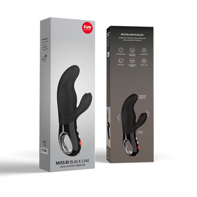 Fun Factory MISS BI DUAL ACTION G-SPOT RABBIT VIBRATOR And PROSTATE VIBRATOR with 36 Vibration Combos includes FREE TOYBAG