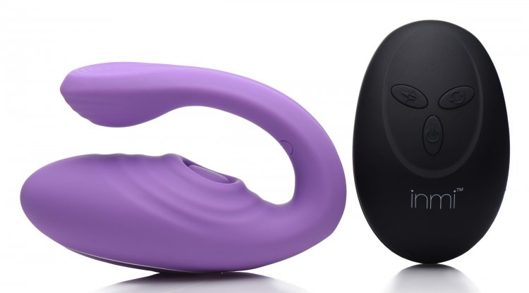 Inmi 7X Pulse Pro Pulsing Clit Stim Vibe with Remote Control and Couples Vibrator
