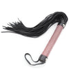 JOYGASMS Sparkly Pink Diamante Handle Flogger with Soft Faux Leather Tails Whip