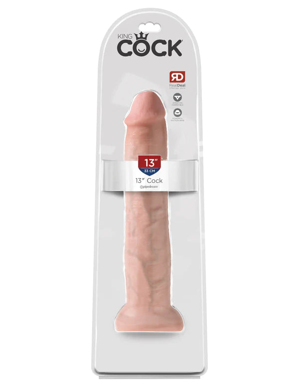 Pipedream King Cock Thick Realistic Dildo with Suction Cup Mount Base 13 inch 