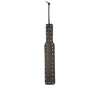 Love in Leather Genuine Leather Studded Paddle With All Around Silver Studs and Wrist Wrap