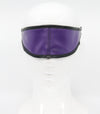 Love in Leather Purple Leather Total Blockout Blindfold One Size