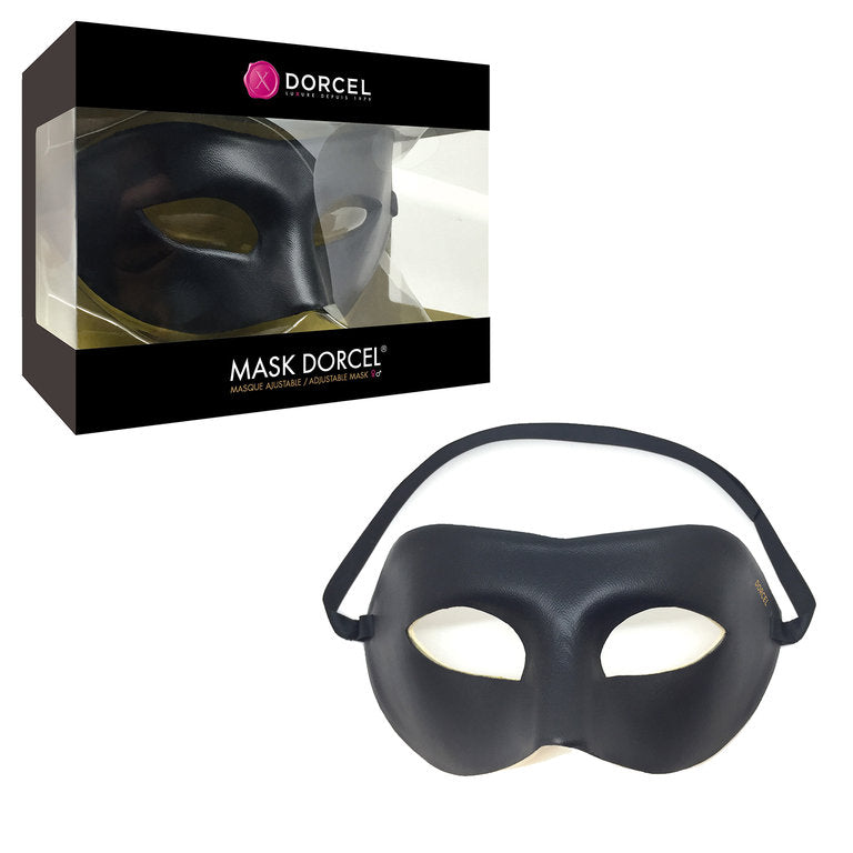 Mask Dorcel Unisex Black Masquerade Mask