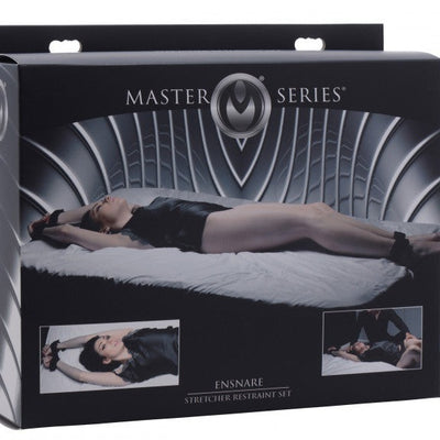 Master Series ENSNARE STRETCHER BED RESTRAINT KIT Black Universal Size