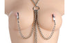 Master Series Unisex CHAINED COLLAR + NIPPLE TO CLIT CLAMPS OR NIPPLE AND BALL CLAMPS