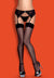Obsessive Sexy Lingerie Sheer Thigh High Stockings Black