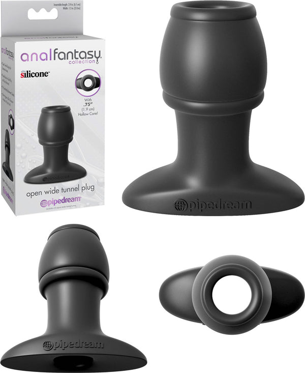 anal plug women Anal Fantasy Open Wide Hollow Tunnel Butt Plug | 2.4 Inch Gaping Plug