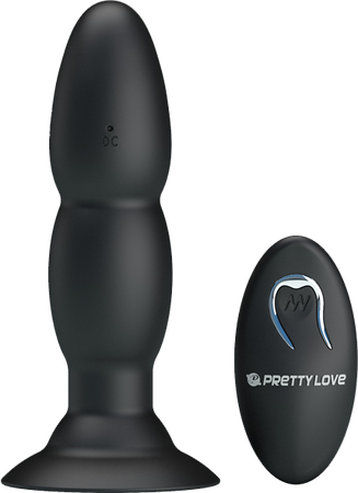 Pretty Love Beaded for Extra Pleasure Rechargeable Rimming Butt Plug with Wireless Remote Control