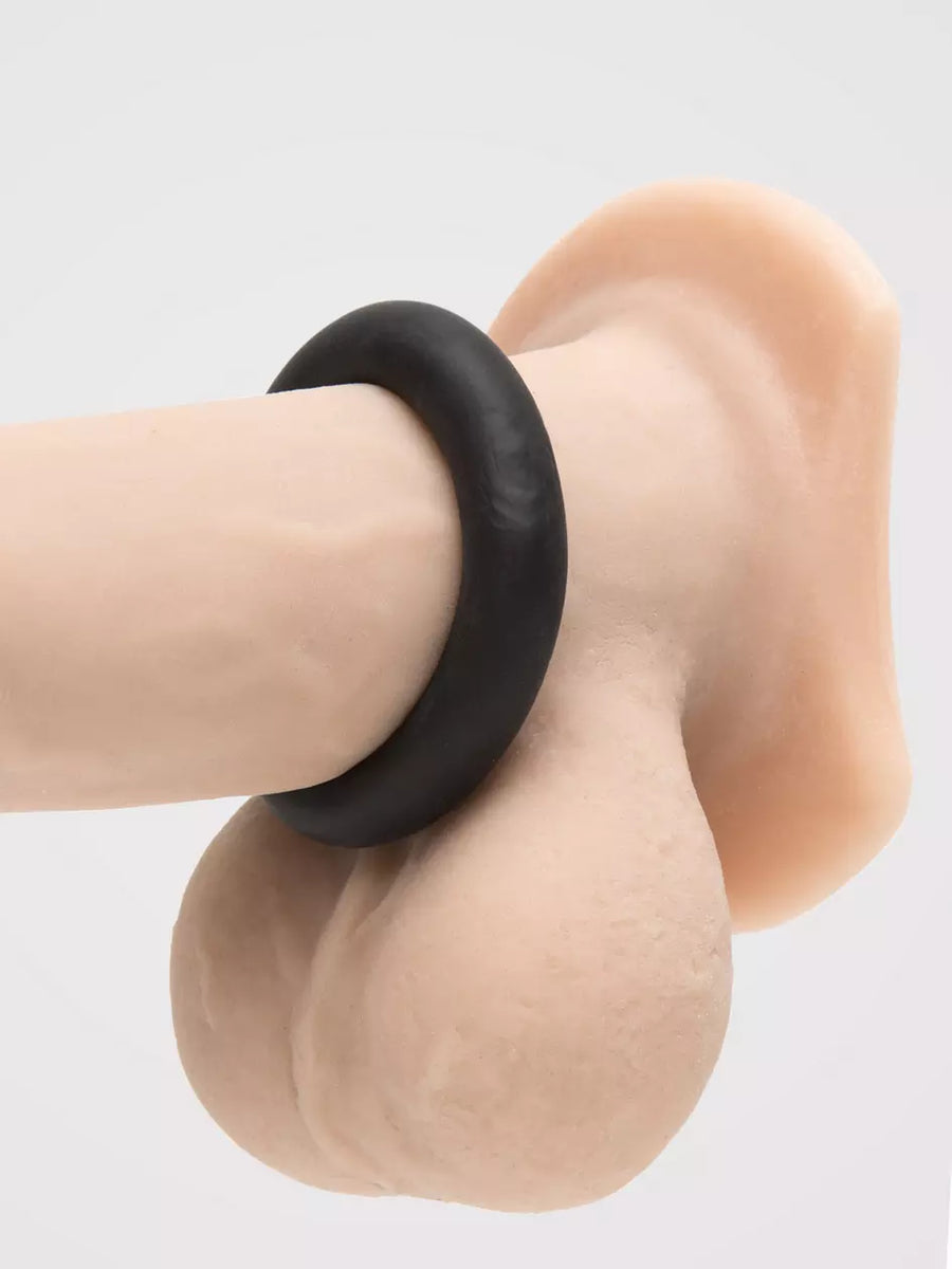 Seven Creations Stretchy Cock Ring Black - Enhanced Performance Male Enhancement