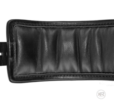 Strict PU Leather LOCKING PADDED WRIST CUFFS comes with chain two locks and four keys Black Handcuffs