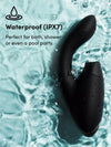 Womanizer DUO 2  8 inch G-Spot Rabbit Vibrator with Pleasure Air Clitoral Suction Stimulator Black