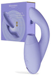 Womanizer DUO 2  8 inch G-Spot Rabbit Vibrator with Pleasure Air Clitoral Suction Stimulator