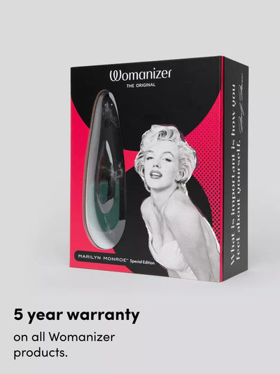 Womanizer MARILYN MONROE Special Edition Clitoral Suction Stimulator Black Marble