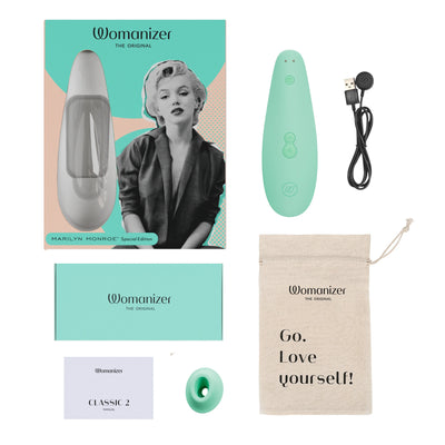Womanizer MARILYN MONROE Special Edition Clitoral Suction Stimulator Mint Green