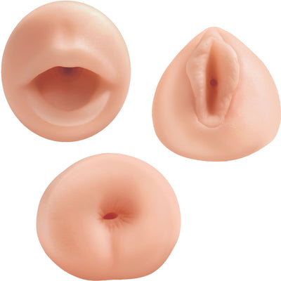 Pipedream Extreme Toyz All 3 Holes Realistic Stroker Pocket Pussy Kit