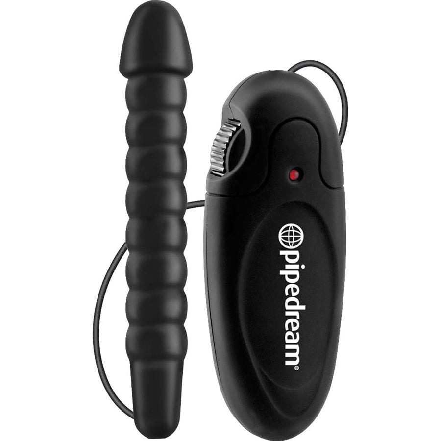 Pipedream Anal Fantasy Collection Vibrating Butt Buddy Silicone Anal Dildo 5 inch Black