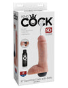 King Cock 8 inch Squirting Cock with Balls Flesh Dildo