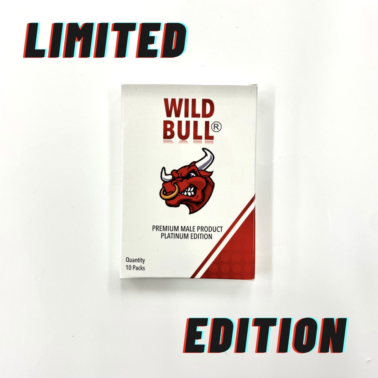 Wild Bull Whites LIMITED EDITION (10 Pack) - Premium Herbal Male Performance Enhancer