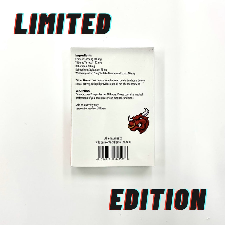 Wild Bull Whites LIMITED EDITION (10 Pack) - Premium Herbal Male Performance Enhancer