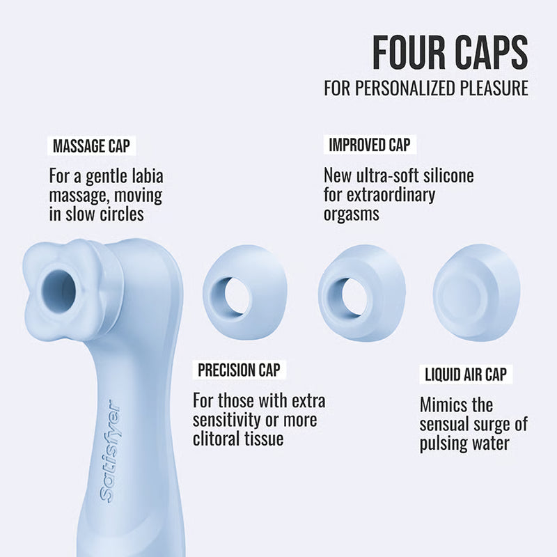 Satisfyer Pro 2 Generation 4 App-Controlled Clitoral Stimulator, Serene Blue